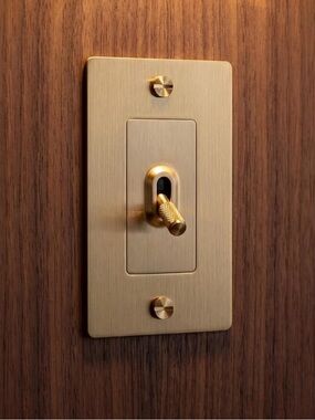 BUSTER + PUNCH *New* 1G Toggle Switch Bundle | Brass Knurled Cross Knob